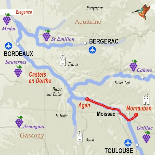 Elegance: An Exclusive Canal Cruise of Mahogany, Moonlight and Bordeaux Itinerary Map