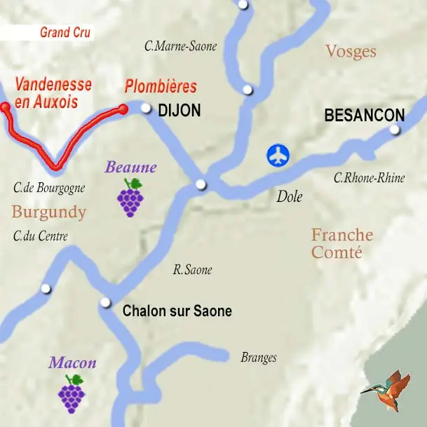 Grand Cru: A Refined Journey Through Burgundy’s Finest Landscapes and Flavours Itinerary Map