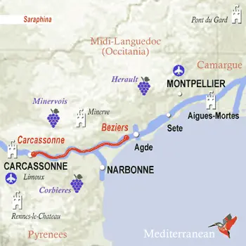 Saraphina: A Romantic Journey of Elegance and Tranquillity in Southern France Itinerary Map