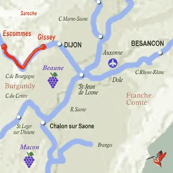 Saroche: A Classic French River Cruise of Culinary Excellence and Serenity Itinerary Map