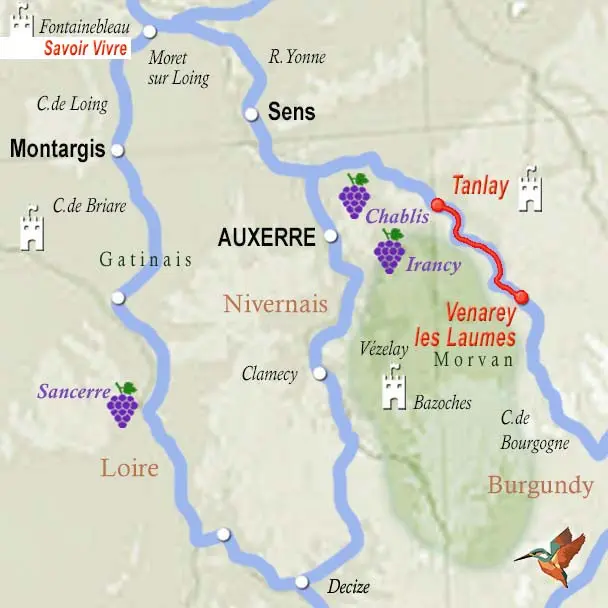 Savoir Vivre: A Refined Journey of Gastronomy and Joy in North Burgundy Itinerary Map